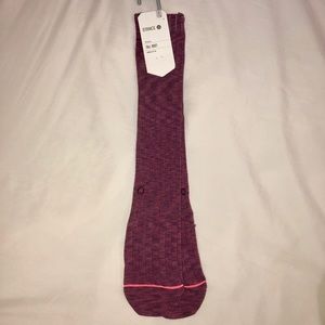Stance Magnitude Tall Boot Sock in Maroon